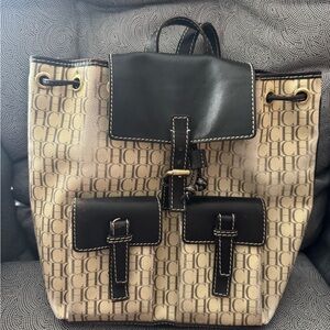 CH Logo Tan and Black Backpack